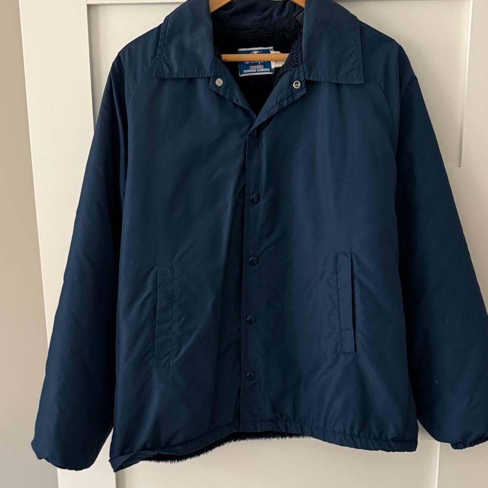Champion - Unisex Oversized Vintage Jacket - Blue - M